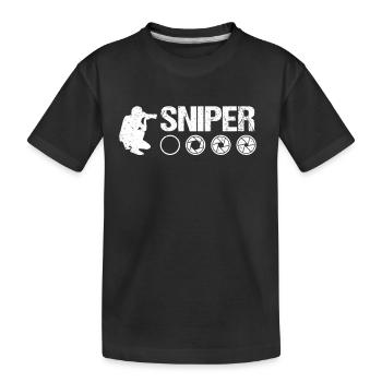 Photographe Photographie - T-shirt bio Premium Enfant - noir - Devant