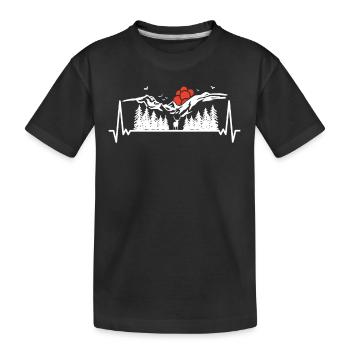 Schwarzwald Schwarzwälder Baden-Württemberg - Kinder Premium Bio T-Shirt - Schwarz - Vorne
