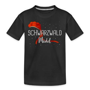 Schwarzwald Schwarzwälder Baden-Württemberg - Kinder Premium Bio T-Shirt - Schwarz - Vorne