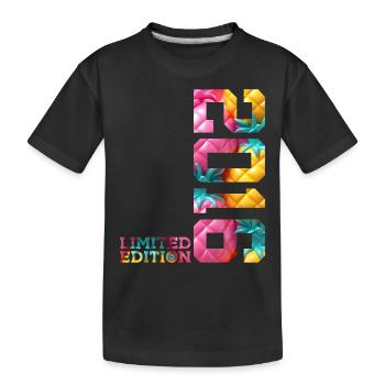 10E ÉDITION LIMITÉE DU 10E ANNIVERSAIRE 2016 - T-shirt bio Premium Enfant - noir - Devant