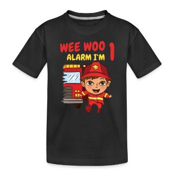 Cadeau 1 an anniversaire garçon ou fille - T-shirt bio Premium Enfant - noir - Devant