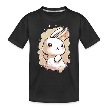 Lapin Lapin Animal Lapin - T-shirt bio Premium Enfant - noir - Devant