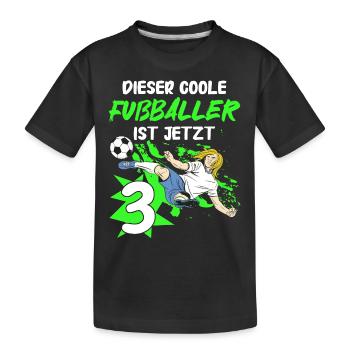 Geschenk 3 Jahre Geburtstagskind - Kinder Premium Bio T-Shirt - Schwarz - Vorne