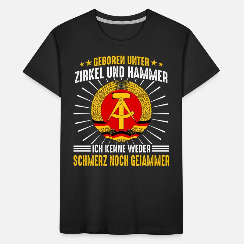 Allemagne de l’Est Ossi de l’Est RDA Patrie Bloc de l’Est T-shirt bio Premium Enfant