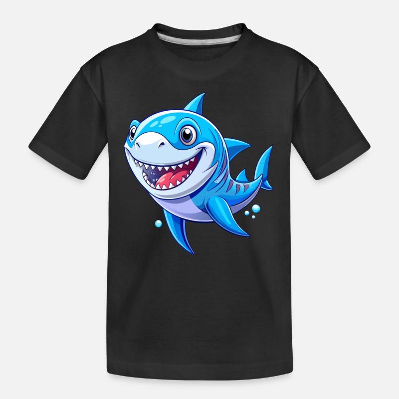 Requin mignon - T-shirt bio Premium Enfant - noir