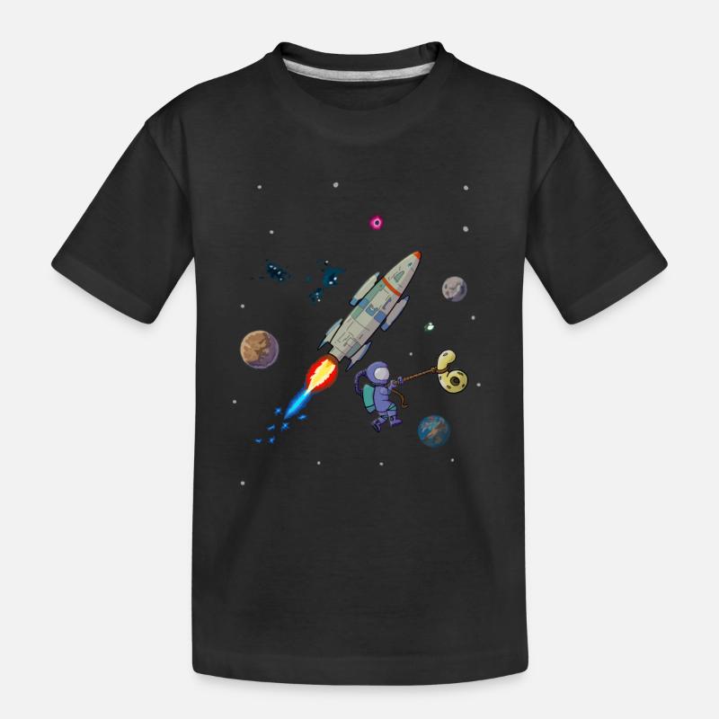 6 ans d’anniversaire Rocket Planet astronaute - T-shirt bio Premium Enfant - noir