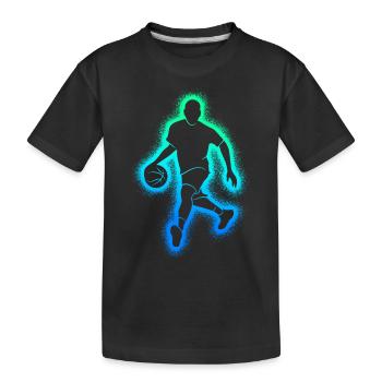 Basketball Players Basketball Players Boys Basketball - Kids' Premium Organic T-Shirt - black - Front