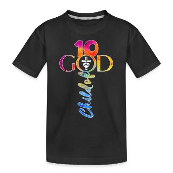 ÉGLISE CHRÉTIENS 10 ANS DE JÉSUS 10E ANNIVERSAIRE - T-shirt bio Premium Enfant - noir - Devant
