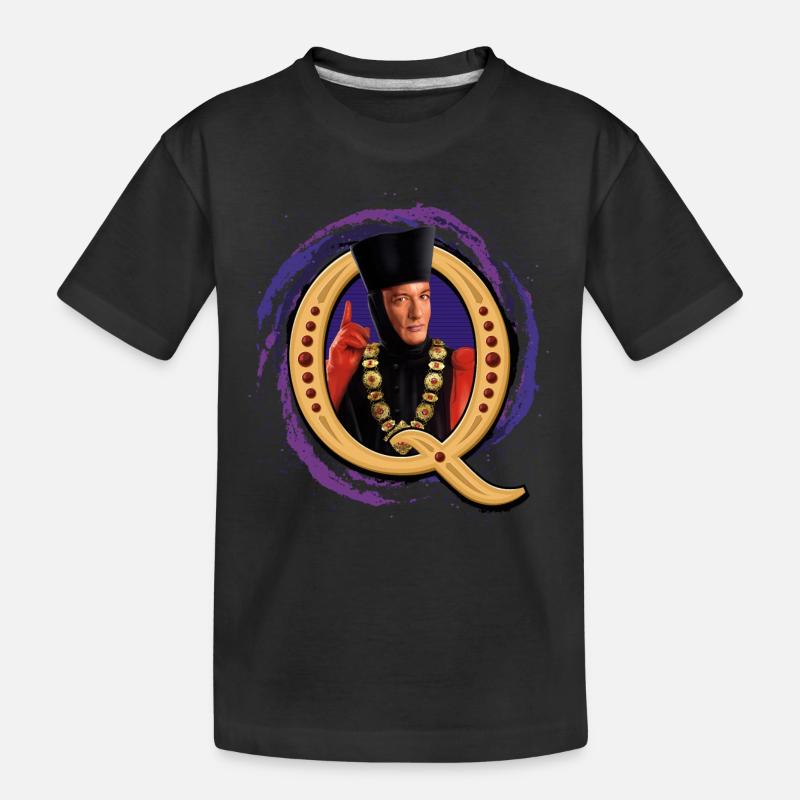 Star Trek The Next Generation Q - Kinder Premium Bio T-Shirt - Schwarz