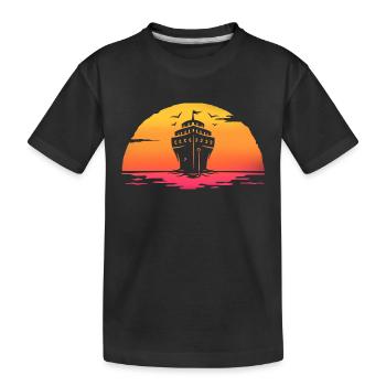 sunrise bateau de croisière - T-shirt bio Premium Enfant - noir - Devant