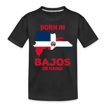 Bajos De Haina République dominicaine - T-shirt bio Premium Enfant - noir - Devant