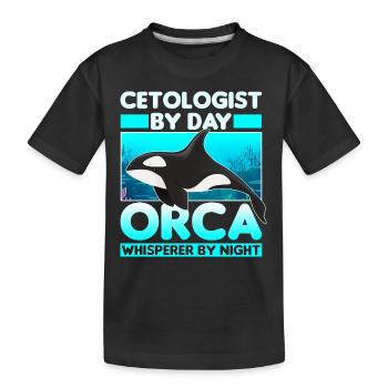Biologiste marin - T-shirt bio Premium Enfant - noir - Devant