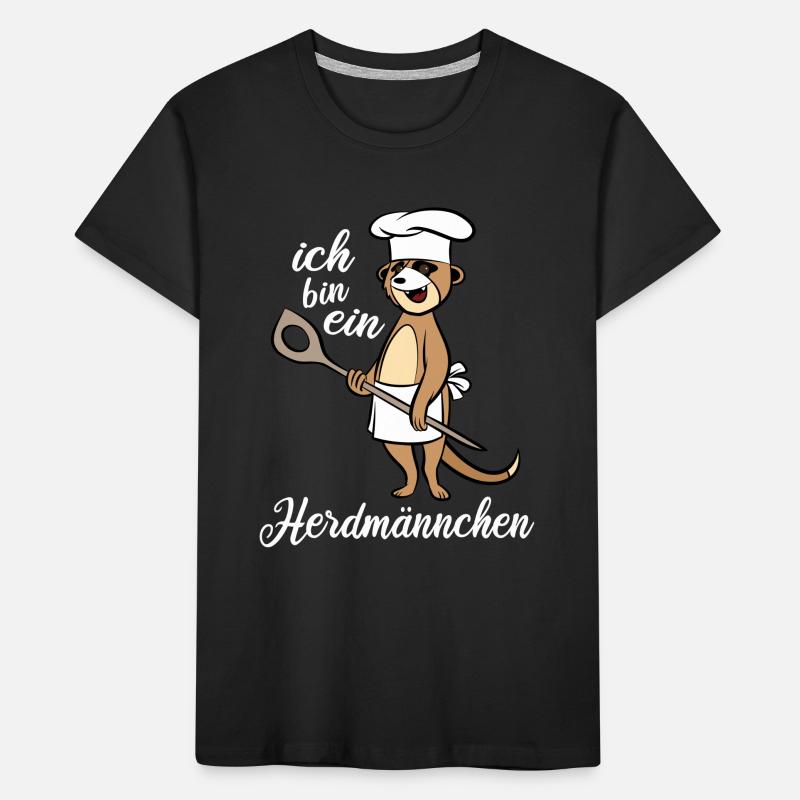 Ich bin ein Herdmännchen - Erdmännchen Kochlöffel Kinder Premium Bio T-Shirt