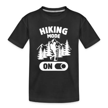 Mode randonnée sur Randonnée Montagne Nature Cadeau - T-shirt bio Premium Enfant - noir - Devant