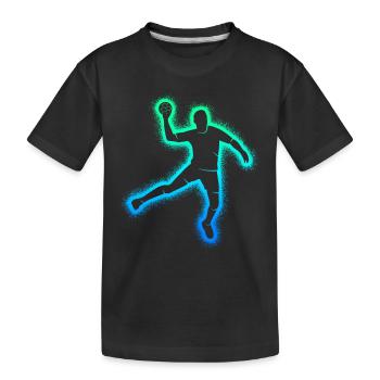 Handball Joueurs Handball Enfants Handball Garçons - T-shirt bio Premium Enfant - noir - Devant