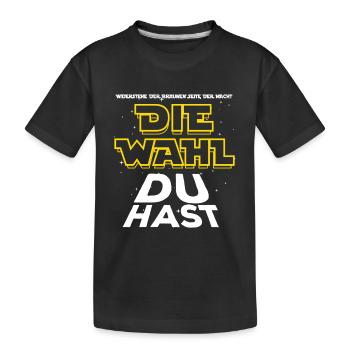 Widerstehe der braunen Seite - Die Wahl du hast - Kinder Premium Bio T-Shirt - Schwarz - Vorne