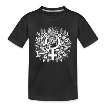 Journée internationale de la femme - Cadeau - T-shirt bio Premium Enfant - noir - Devant