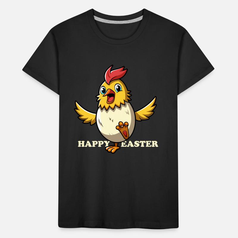 Happy Easter - Osterchicken - Osterei - Geschenk Kinder Premium Bio T-Shirt