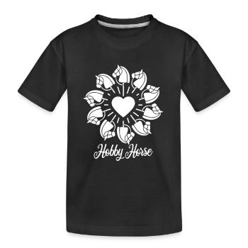 Hobby Horse - Hobby Horse - Riding - Gift - Kids' Premium Organic T-Shirt - black - Front