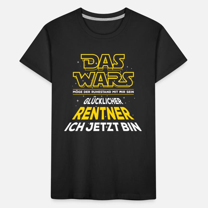 Das Wars - Rente - Glücklicher Rentner - Spruch Kinder Premium Bio T-Shirt