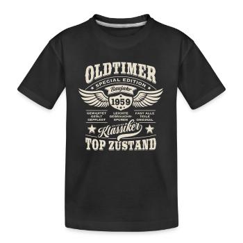 Oldtimer Baujahr 1959 - Geburtstag - Geschenk - Kinder Premium Bio T-Shirt - Schwarz - Vorne