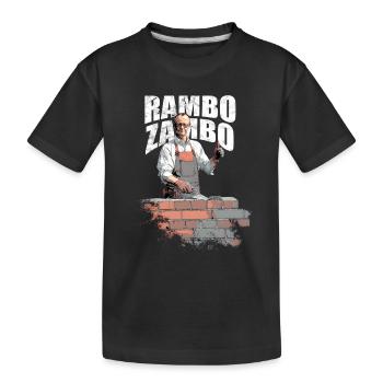 Merz Rambo Zambo - Kanzler - Kinder Premium Bio T-Shirt - Schwarz - Vorne