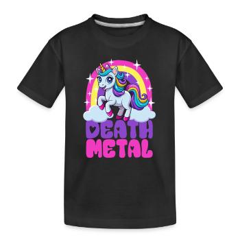 Licorne Death Metal - Heavy Metal - Spruch - T-shirt bio Premium Enfant - noir - Devant