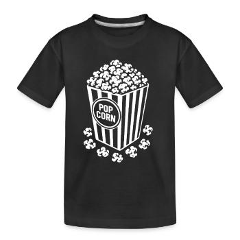 Popcorn frais - croustillant, délicieux - Cadeau - T-shirt bio Premium Enfant - noir - Devant