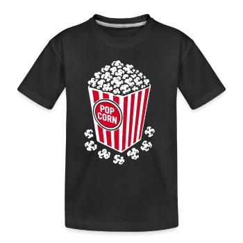 Popcorn frais - croustillant, délicieux - Cadeau - T-shirt bio Premium Enfant - noir - Devant