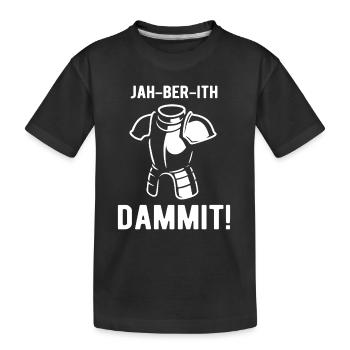 Enigma - screwed up - dammit - for gamers - Kids' Premium Organic T-Shirt - black - Front