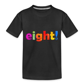 ACHT 8 JAHRE 8. GEBURTSTAG - Kinder Premium Bio T-Shirt - Schwarz - Vorne