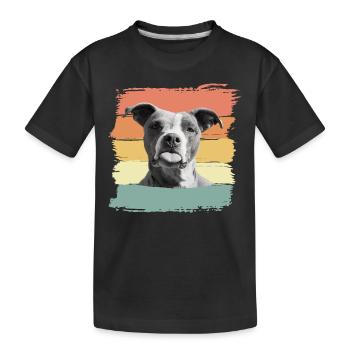 Lustiger Hund streckt Zunge raus To all my haters - Kinder Premium Bio T-Shirt - Schwarz - Vorne