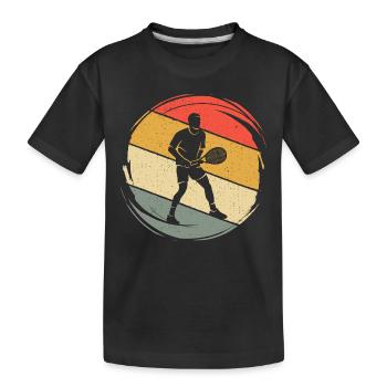 joueur de tennis Retro Tennis Club joueur de tennis - T-shirt bio Premium Enfant - noir - Devant
