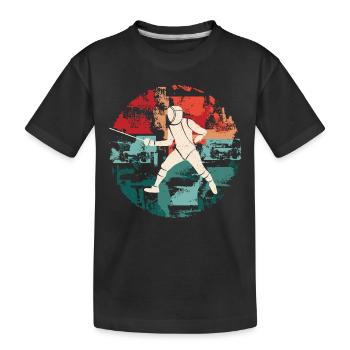 Fencing Fencing Fencing Fencer - Kids' Premium Organic T-Shirt - black - Front