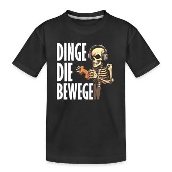 WASD Lustige Idee für Zocker und PC Gamer - Kinder Premium Bio T-Shirt - Schwarz - Vorne