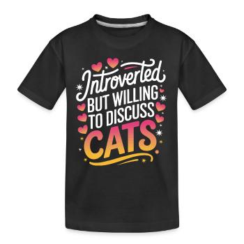Introvertierter asozialer introvertierter - Kinder Premium Bio T-Shirt - Schwarz - Vorne