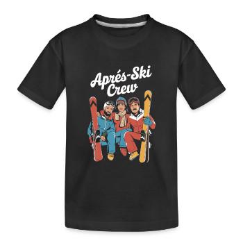 Tenue de soirée après-ski - T-shirt bio Premium Enfant - noir - Devant