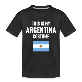 C’est mon costume d’Argentine - T-shirt bio Premium Enfant - noir - Devant