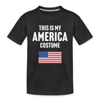 Ce costume de mon Amérique - T-shirt bio Premium Enfant - noir - Devant
