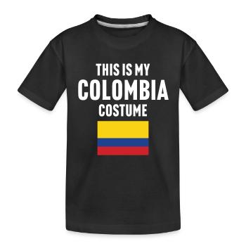 C’est mon costume de Colombie - T-shirt bio Premium Enfant - noir - Devant