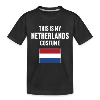 Ce costume de mes Pays-Bas - T-shirt bio Premium Enfant - noir - Devant