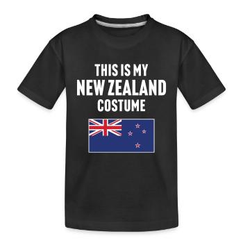C’est mon costume néo-zélandais - T-shirt bio Premium Enfant - noir - Devant