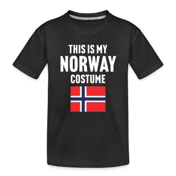 C’est mon costume de Norvège - T-shirt bio Premium Enfant - noir - Devant