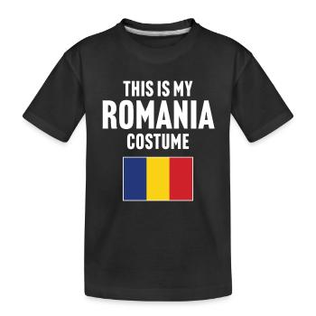 C’est mon costume de Roumanie - T-shirt bio Premium Enfant - noir - Devant