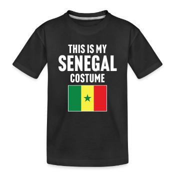 C’est mon costume du Sénégal - T-shirt bio Premium Enfant - noir - Devant