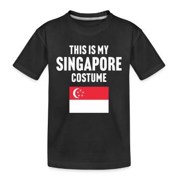 C’est mon costume de Singapour - T-shirt bio Premium Enfant - noir - Devant