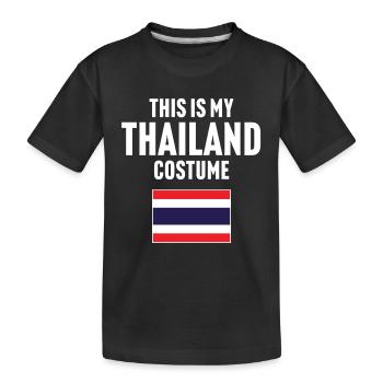 C’est mon costume de Thaïlande - T-shirt bio Premium Enfant - noir - Devant