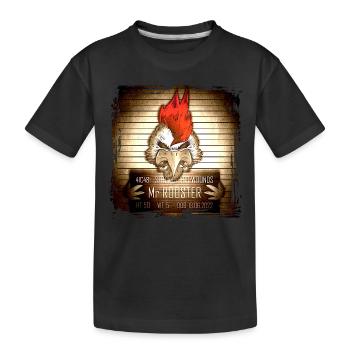 Mr Rooster Vintage - Kids' Premium Organic T-Shirt - black - Front