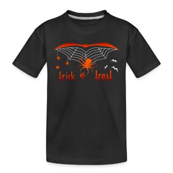 trick or treat Halloween - Kinder Premium Bio T-Shirt - Schwarz - Vorne