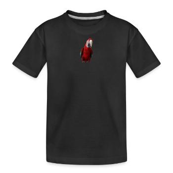 Papageien Vogel T-shirt Geschenk - Kinder Premium Bio T-Shirt - Schwarz - Vorne